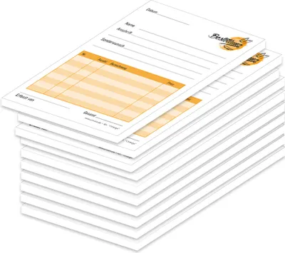 Produktbild von PRICARO Bestellannahmeblock "Orange", A6, 10 Stück