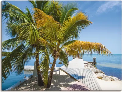 Produktbild von ARTland Leinwandbild Florida Keys Himmlischer Blick Größe: 40x30 cm