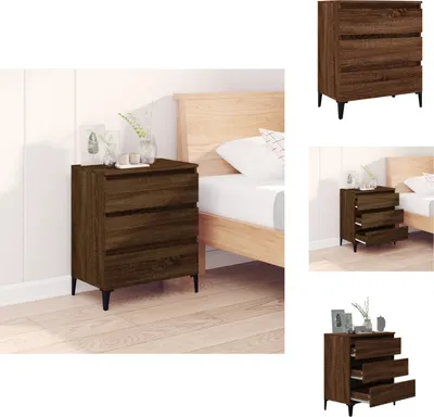 Produktbild von vidaXL Sideboard Braun Eichen-Optik 60x35x70 cm Holzwerkstoff -  Sideboards