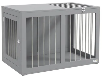 Produktbild von Hundekäfig Hundebox Hundetransportbox, 2 Türen, 5 cm 80 cm 50 cm | Für Hunde Innen & Transport