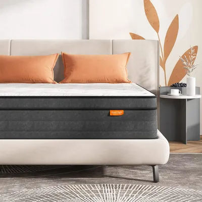 Productafbeelding van Sweetnight matras, 150x190 cm, 7-zone pocketveringmatras met gelschuim