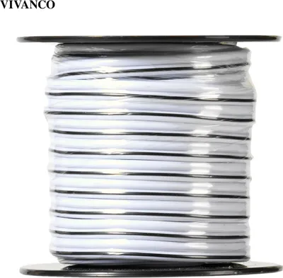 Produktbild von VIVanco™Lautsprecherkabel 10m, 2x 1,5 mm², Mini-Spule, markierte Ader, 84x0,15 mm, universal, transparent