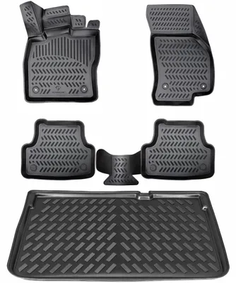 Produktbild von Gummimattenset und Kofferraummatten für Renault Clio 5 (2019)