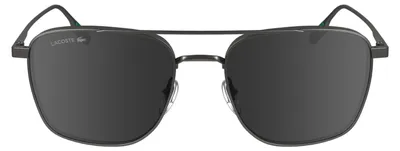 Immagine prodotto di Occhiali da sole Lacoste modello L261S, colore grigio metallizzato lucido, taglia 55/19/145, da uomo
