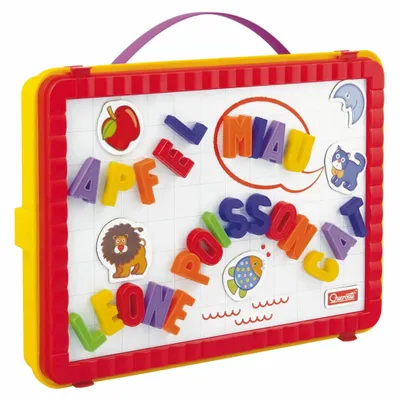 Zdjęcie produktu dla Litery magnetyczne Magnes 2 w 1 65 sztuk