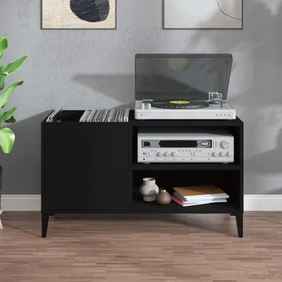 Produktbild von “2026 Modern“ Plattenschrank Schwarz 84,5x38x48cm Holzwerkstoff - Designermöbel 516524 - Schränke & Zubehör