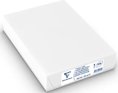 Produktbild von Multifunktionspapier Clairalfa A4 210x297mm 210g/qm weiß leinengeprägt VE=250 Blatt