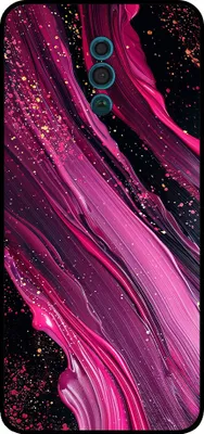 Produktbild von Smartphonica Telefon Fall geeignet für Oppo Reno mit Marmor Druck - TPU zurück Abdeckung Fall Marmor Design - lila rosa