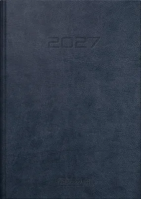 Produktbild von 2027 BRUNNEN Buchkalender A5 Prestige blau