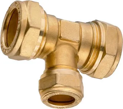 Image de Raccord à compression Cornat, pièce en T, 22 x 18 x 22 mm - tec583691