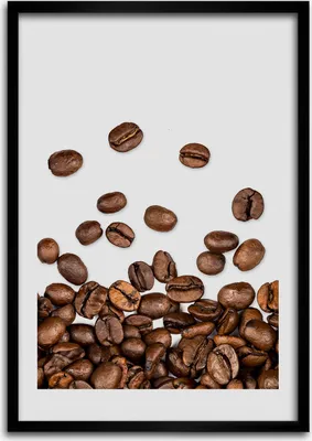 Produktbild von Bild - Bilderrahmen - Foto - 70 cm x 100 cm - MDF - Rahmen - Wandkunst - Körner Kaffee