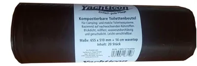 Produktbild von Yachticon Kompostierbare Toilettenbeutel für Klapptoilette / 20 Stück 106041671900000