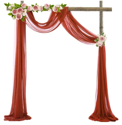 Obrázok produktu pre Záclony Voile vhodné na svadbu, rozmer 600 x 75 cm, pre dekoráciu obradu