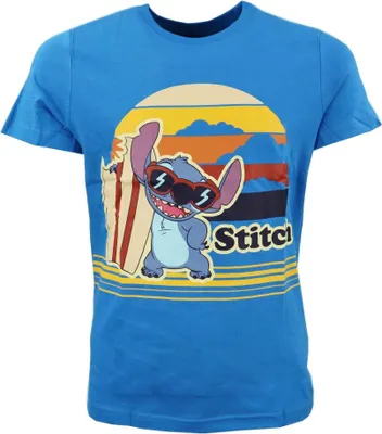 Produktbild von Disney Stitch T-Shirt Kurzarm Kinder Jungen Shirt – Blau / 98
