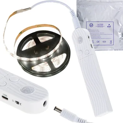 Immagine prodotto di Striscia LED rilevatore di movimento con batteria USB 2M bianco freddo