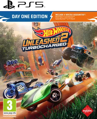 Produktbild von Milestone Hot Wheels Unleashed 2: Turbocharged - Day One Edition Tag Eins Italienisch PlayStation 5