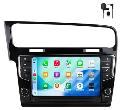 Immagine prodotto di Autoradio Android da 9'' con 64 GB per VW Golf 7 (2012–2017) con CarPlay, Android Auto, navigatore, Bluetooth, DAB+ SWC