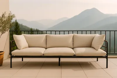 Zdjęcie produktu dla Sofa Wenecja trzyosobowa do ogrodu na taras tkanina hydrofobowa