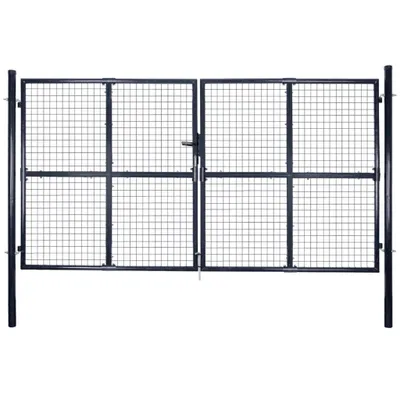 Obrázek produktu pro Maison Exclusive - Zahradní brána z pozinkované oceli 300 x 175 cm, šedá