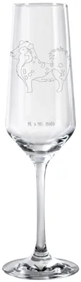 Produktbild von Mr. & Mrs. Panda Glas Hund Australien Shepherd - Transparent - Geschenk, Sektglas, Spruch, Trinkglas, Kelchglas, Proseccoglas, Sprüche, Wauwau, Champagnerglas