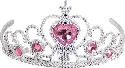 Produktbild von Kinder-Diadem mit roten Glassteinen – Der Traum für kleine Prinzessinnen