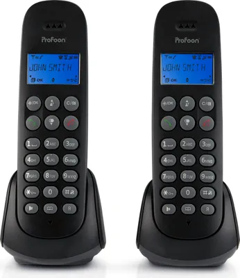 Produktbild von Profoon DECT-Telefon PDX-320 Doppelset Schwarz