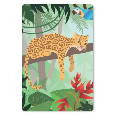 Produktbild von MuchoWow® Mauspad Mousepad Dschungeltiere - Tukan - Jungen - Mädchen - Leopard 18x27 cm - Mousepads - Maus Mat - Pad - Mausunterlage