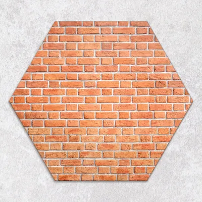 Produktbild von Glas-Herdabdeckplatten Glaskeramikkochfeld-Abdeckung Spritzschutz Glas hexagon 40 cm Ziegelsteinbraun