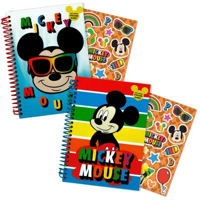 Image de Cahier Mickey Mouse avec autocollants A5