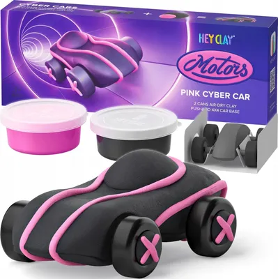 Produktbild von Modelovacia hlina Hey Clay Cyber Car pink