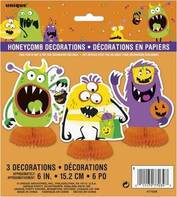 Produktbild von 3 kleine Monster Party Tischaufsteller