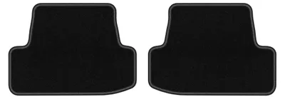 Produktbild von Velours-Fußmatten Hinten für Seat Leon III 2012-2020 (Schrägheck/Kombi/Variant) – 2-tlg, Schwarz, passgenau – Wielganizator LUX