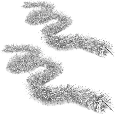Produktbild von com-four® 2x Girlande Weihnachten - Tannengirlande für eine perfekte Weihnachtsdekoration - Weihnachtsdeko für Christbaum - 200 cm