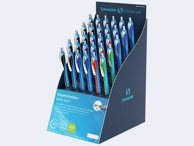 Produktbild von Schneider Kugelschreiber Slider Rave 30er Display, farbig sortiert