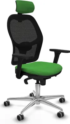 Immagine prodotto di Sedia da ufficio con poggiatesta Jorquera Piqueras y Crespo 3D086G2 verde