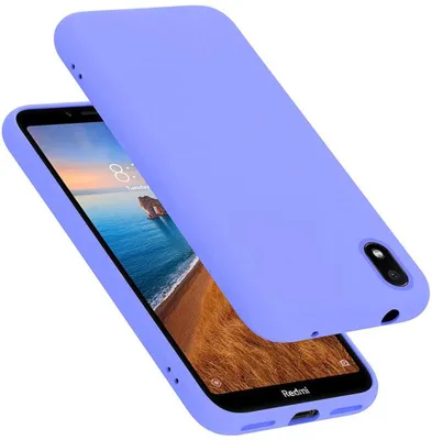 A purple phone case is shown on top of a phone.