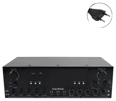 Produktbild von Stereo-Leistungs Verstärker, 1500W Nennleistung, 5.1 Kanal-Ausgang, Metallgehäuse, kompaktes Design, unabhängige Subwoofer-Unterstützung