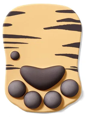 Obrázek produktu pro Podložka pod myš DOBAOJIA, motiv tlapky kočky, 3D silikonová gelová podložka, ergonomická podložka pod myš