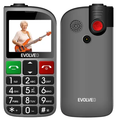 Zdjęcie produktu dla EVOLVEO EasyPhone FL, telefon komórkowy dla seniorów z podstawką ładującą, czarny