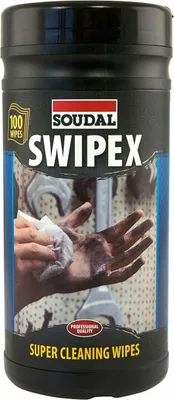 Produktbild von Soudal Swipex Reinigungstücher 100 Tücher für Silikon und PU-Schaum