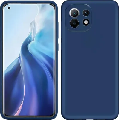 Produktbild von Xiaomi Mi 11 Hülle, LaimTop Flüssig Silikon Soft Gummi Schutzhülle für Xiaomi Mi 11 Blau