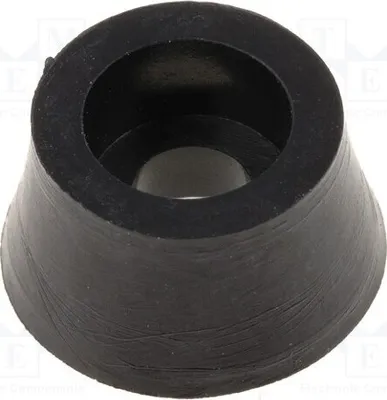 Immagine prodotto di 10x Piedino C: 6 mm (polietilene) B: 8,8 mm A: 11 mm D: 3,5 mm. Piedini neri E: 5,7 mm
