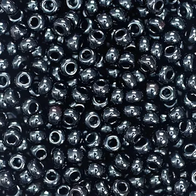 Image de Knorr Hobby Perles indiennes noires pour bijoux décoratifs