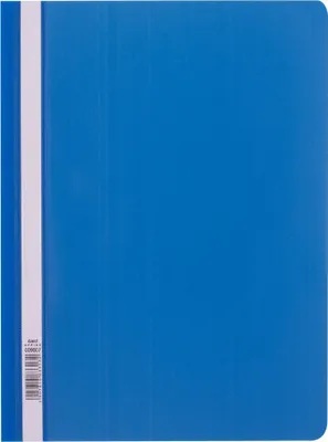 Produktbild von D.RECT 25 Stück | Schnellhefter A4  aus Kunststoff mit transparentem Vorderdeckel | Plastik-Schnellhefter aus PP-Folie Blau