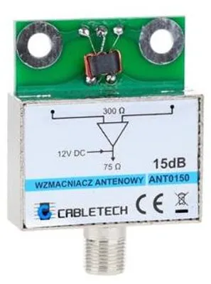 Image de Amplificateur d'antenne CABLETECH ANT0150, 15dB, blindé