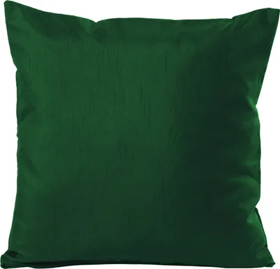Produktbild von Kissenhülle Wildseide Optik uni 60x60 cm tannengrün