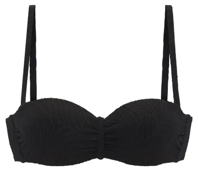 Produktbild von LASCANA Bügel-Bandeau-Bikini-Top Fay schwarz Größe 40 Cup D