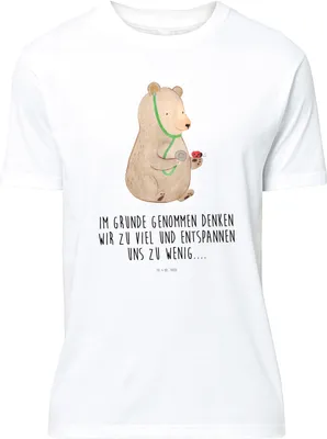 Produktbild von Mr. & Mrs. Panda Tshirt Bär Arzt - Weiß - Geschenk, Teddy, Professorin, Doktor, Shirt, oberteil, Professor, Ärztin, S T-Shirt, Lustiges