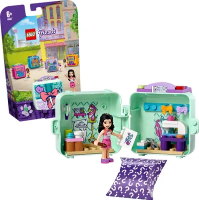 Produktbild von LEGO 41668 Friends Emmas Mode-Würfel, Kinderspielzeug, Spielzeug ab 6 Jahre mit Mini Modepuppe, Geschenk für Mädchen und Jungen