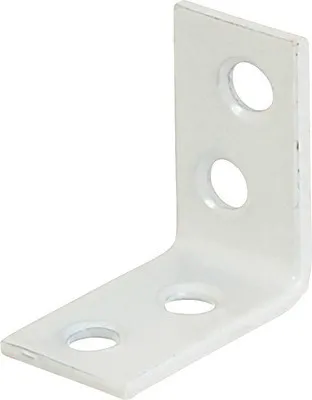 Obrázek produktu pro Spojovací úhelník sedlový 40x40x15 mm bílý plastový potah